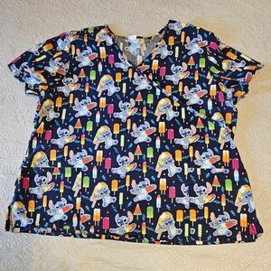 Disney's Stitch Scrub Top